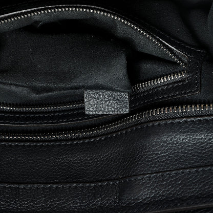 Celine Drummed Leather Shoulder Luggage Black 7 of 7