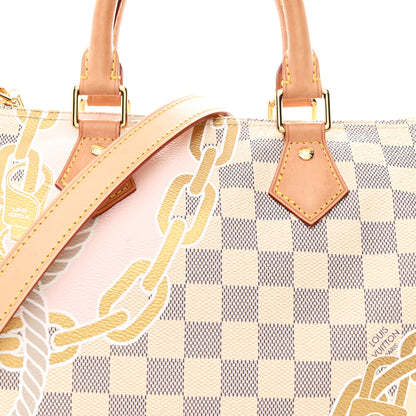 Louis Vuitton Damier Azur Nautical Speedy Bandouliere 25 7 of 9