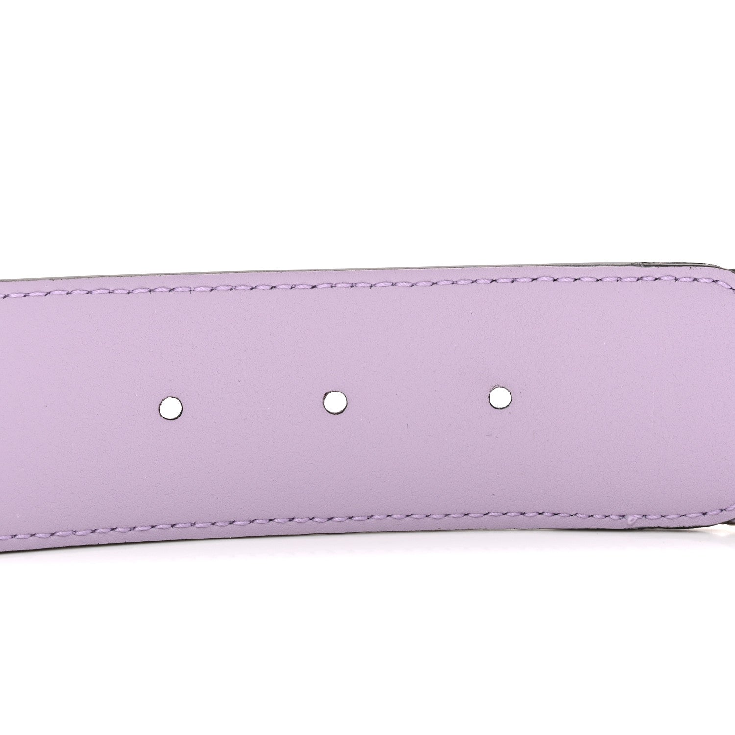 Gucci Monogram Jumbo GG Textured Dollar Calfskin Double G Belt 85 34 Beige Lapis 4 of 5