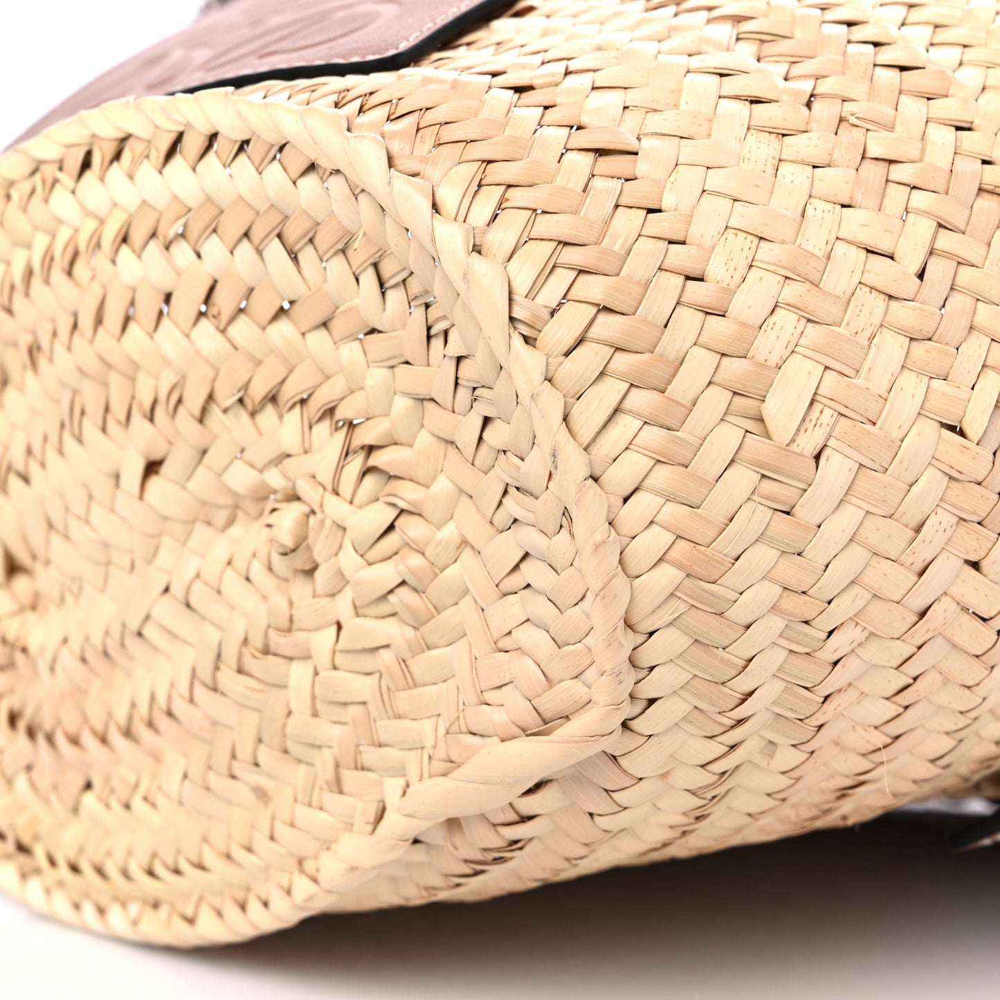 Raffia Small Basket Tote Bag Natural Tan