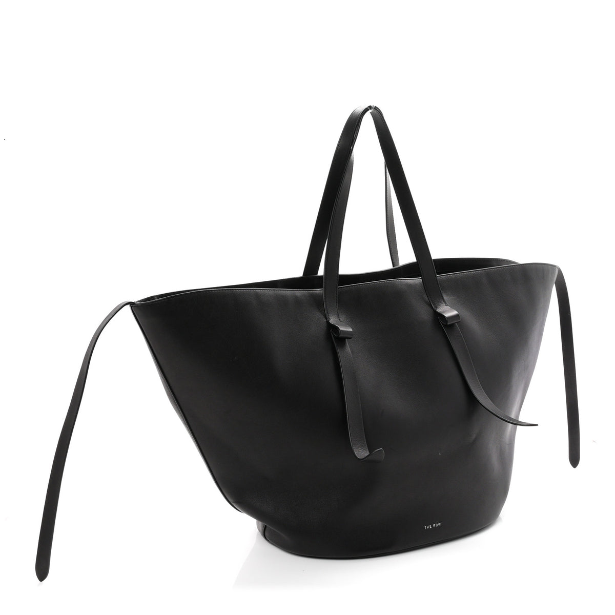 Saddle Calfskin EW Jasper Tote  Black