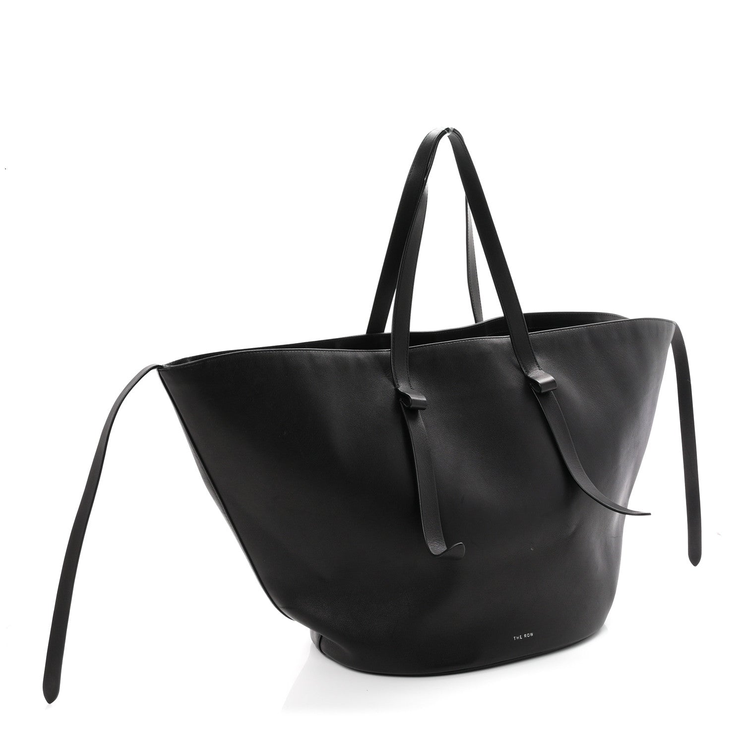 The Row Saddle Calfskin EW Jasper Tote  Black 2 of 9