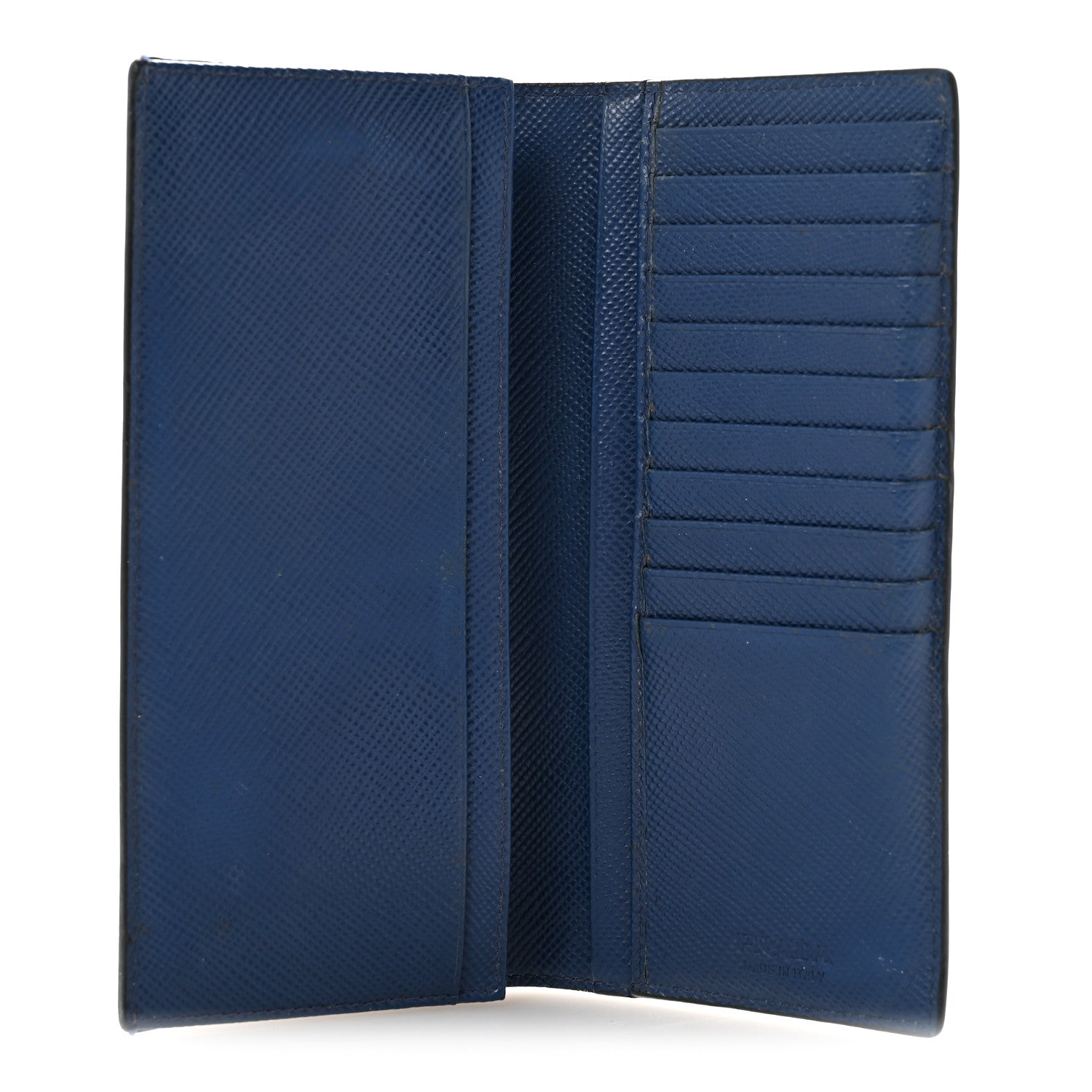 Prada Saffiano Flap Wallet Black Baltico 5 of 10