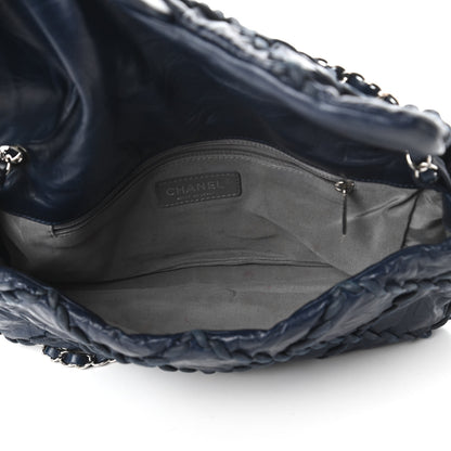 Chanel Calfskin Medium Ultra Stitch Flap Navy 5 of 10
