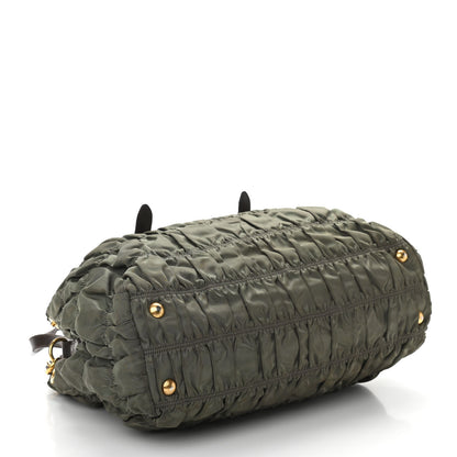 Prada Tessuto Nylon Gaufre Tote Fumo 4 of 10
