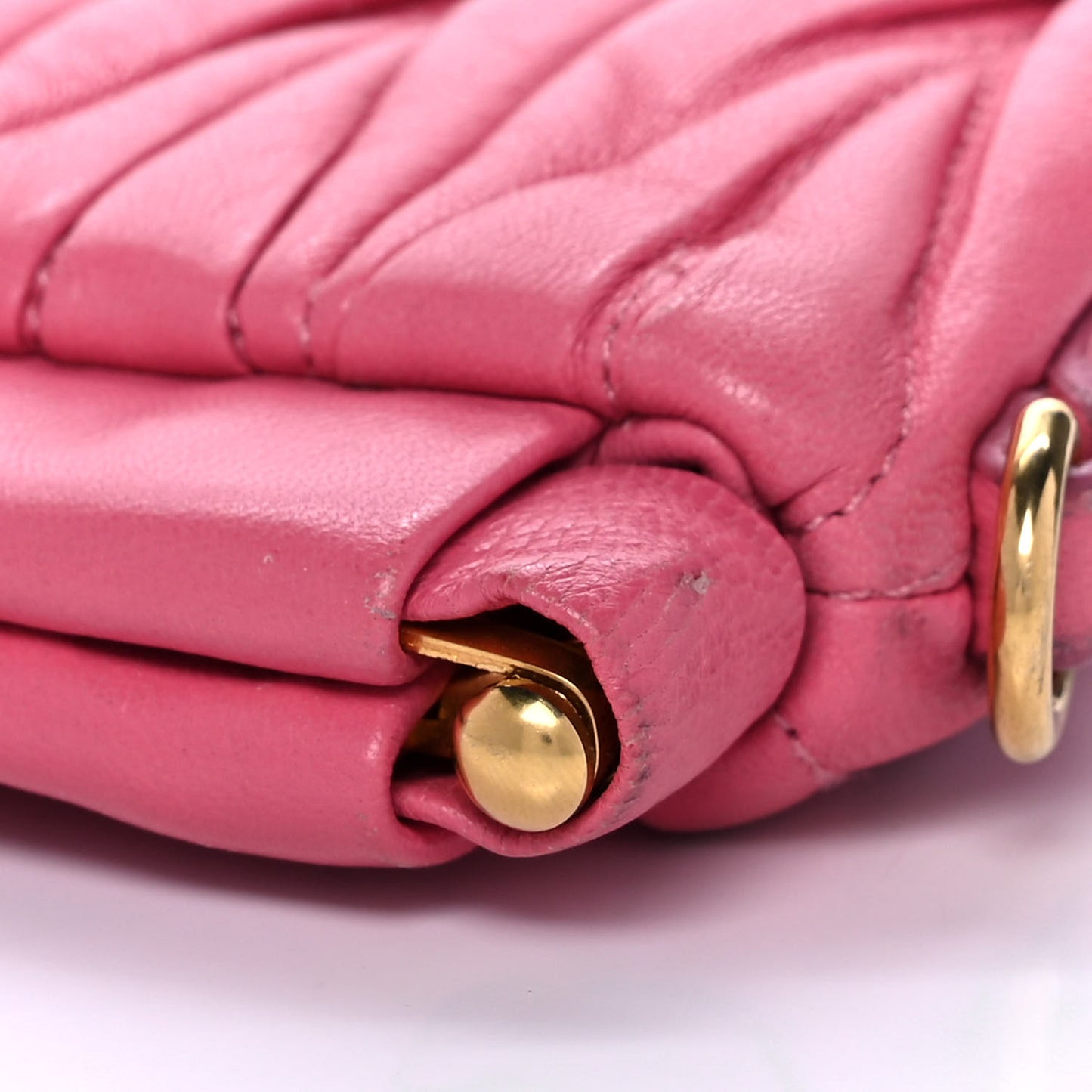 Nappa Matelasse Crossbody Peonia