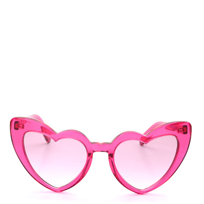 Saint Laurent Acetate Heart Frame Loulou SL181 Sunglasses Pink 2 of 8
