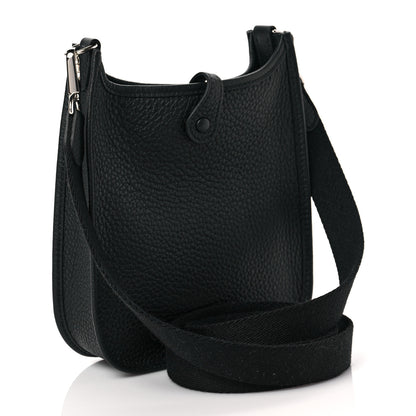 Hermes Taurillon Clemence Evelyne TPM Black 3 of 9