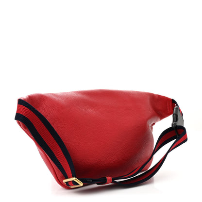 Gucci Grained Calfskin Logo Belt Bag Hibiscus Red 3 of 10