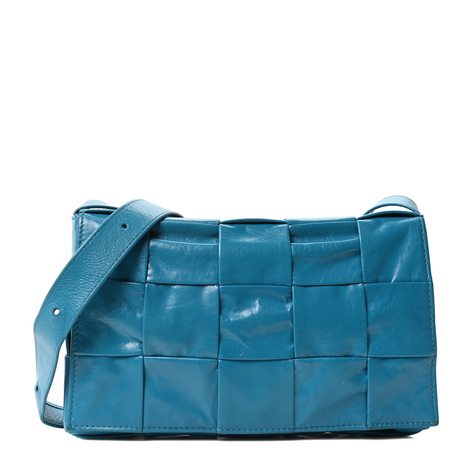 Bottega Veneta Paper Calfskin Maxi Intreccio Cassette Crossbody Bag Blueprint 1 of 10
