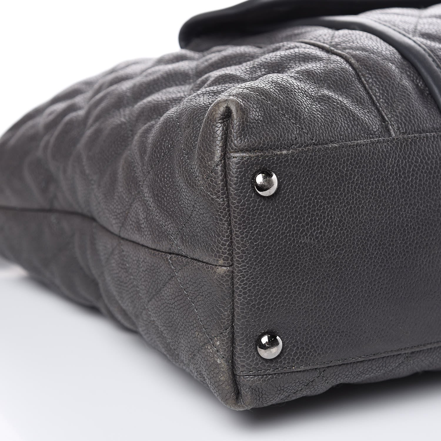 Chanel Caviar Quilted French Riviera Hobo Dark Grey 8 of 17