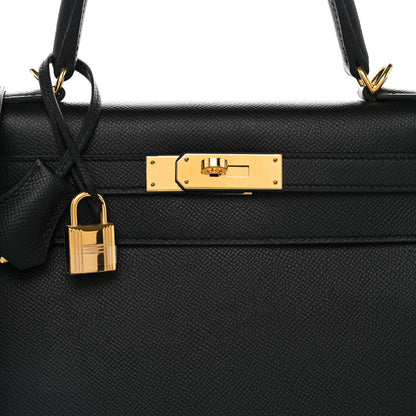 Hermes Epsom Kelly Sellier 28 Black 8 of 12