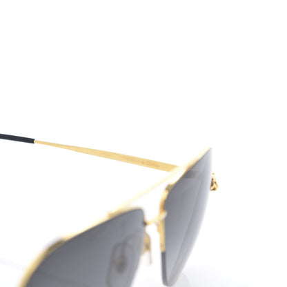 Cartier Santos de Aviator Sunglasses CT0229S Gold Black 5 of 8