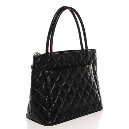 Chanel Caviar Medallion Tote Black 3 of 7