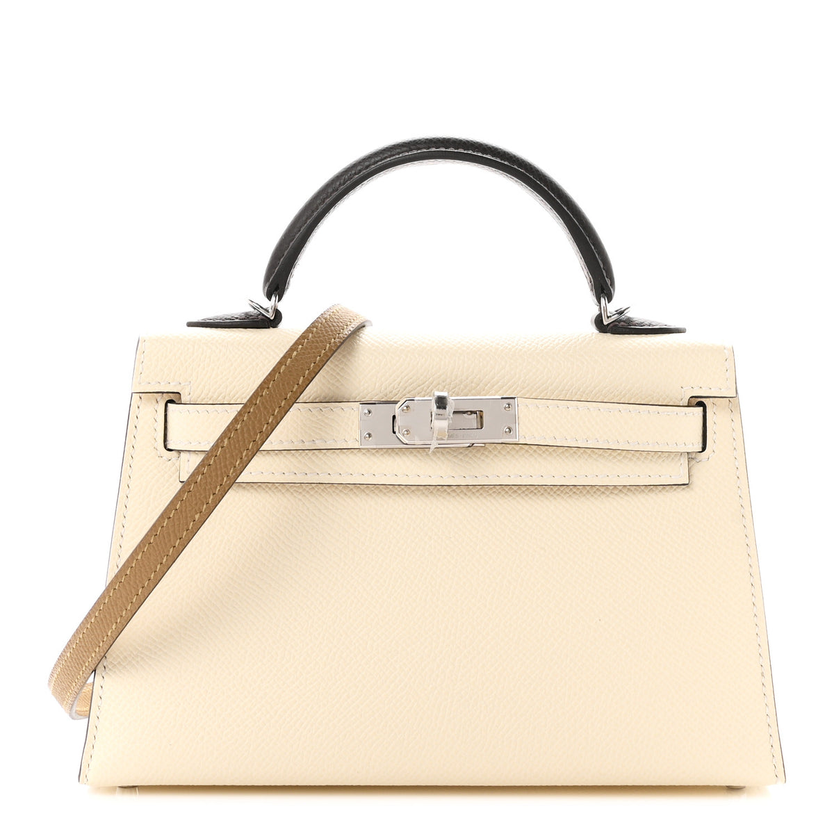 Hermes Epsom Mini Kelly Sellier 20 Nata Dune Bai Brun 2 of 21