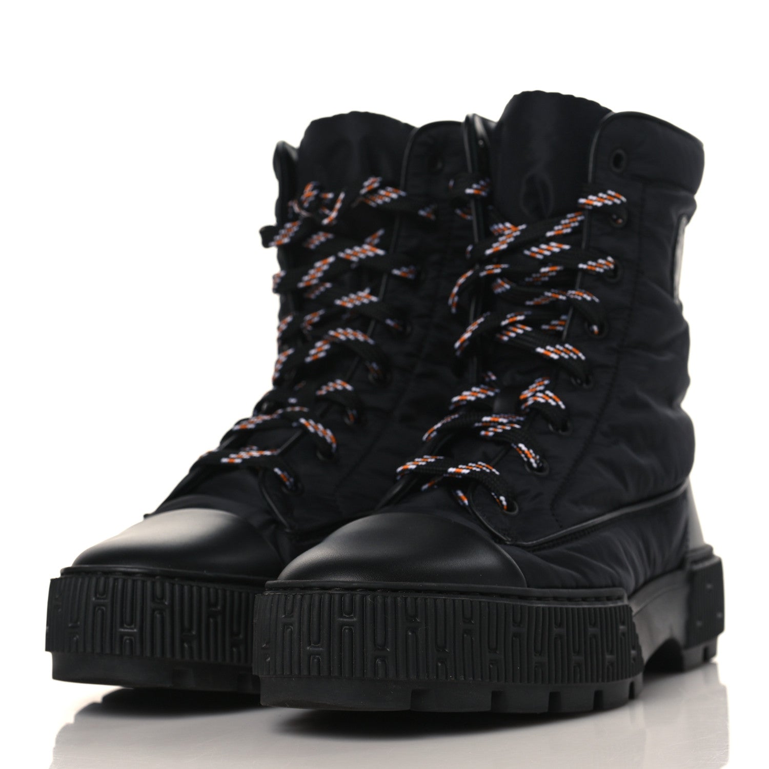 Hermes Calfskin Parachute Fresh Ankle Boots 38.5 Black 3 of 8