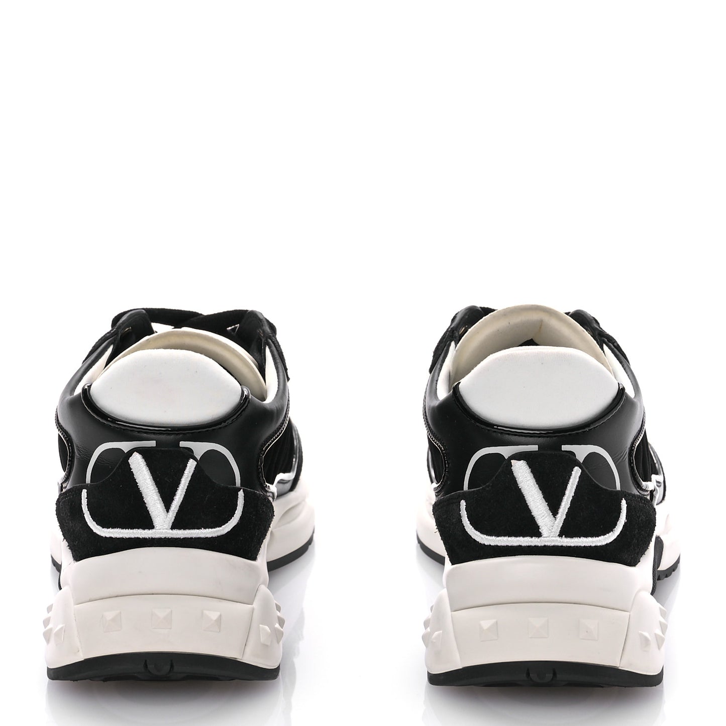 Suede Neoprene Mesh Womens Ready Go Runner Sneakers 35.5 Black