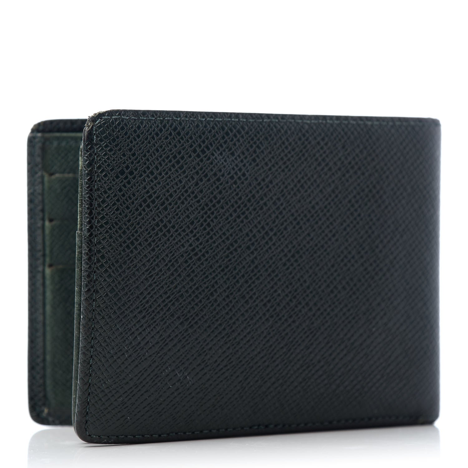 Louis Vuitton Taiga Mens Billfold Wallet 3 Flaps Epicea 3 of 11