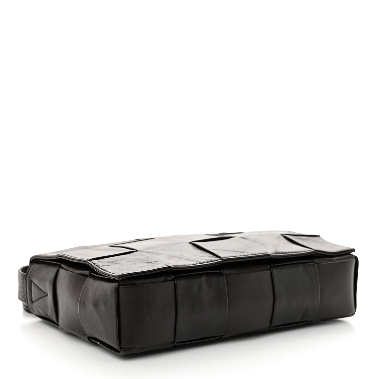 Paper Calfskin Maxi Intreccio Cassette Crossbody Bag Fondant