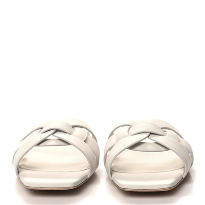 Saint Laurent Calfskin Tribute 05 Slide Sandals 40 Porcellana 2 of 9