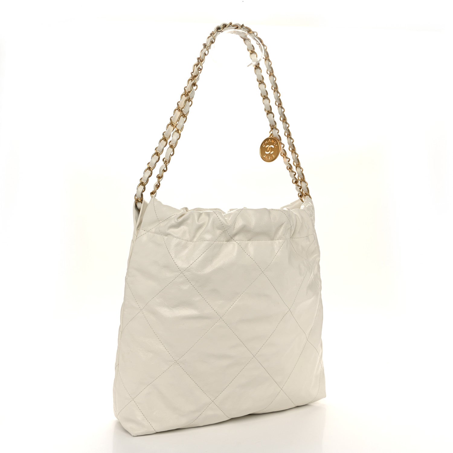 Chanel Calfskin Quilted Small Chanel 22 White 4 of 11