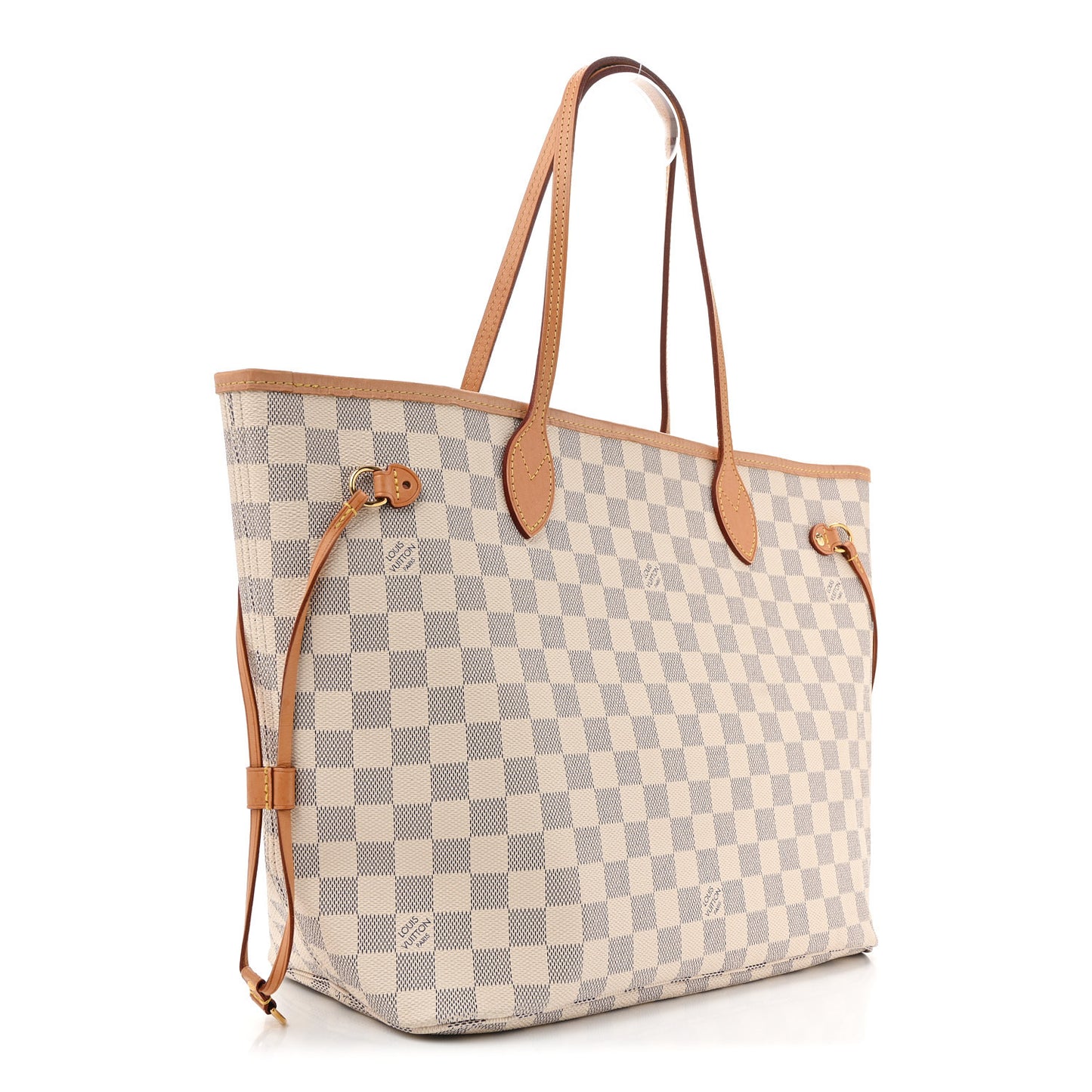 Damier Azur Neo Neverfull MM Rose Ballerine