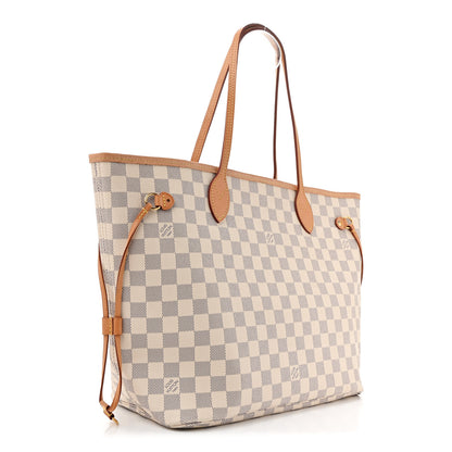 Louis Vuitton Damier Azur Neo Neverfull MM Rose Ballerine 3 of 14