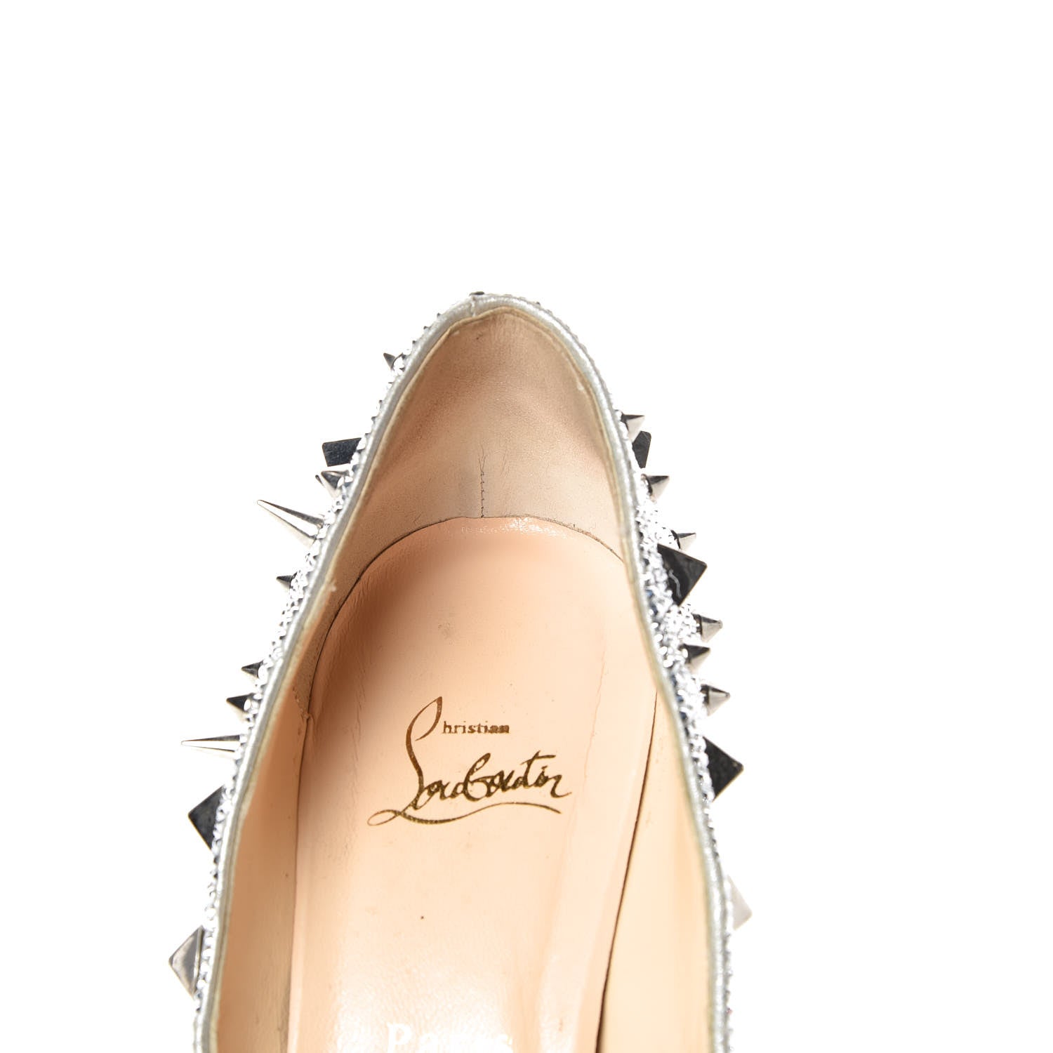 Christian Louboutin Strass Very Mix 150 Pumps 41.5 Silver 18 of 25