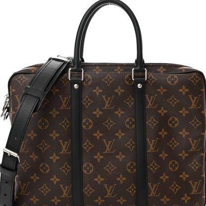 Louis Vuitton Monogram Macassar Porte-Documents Voyage PM 7 of 10