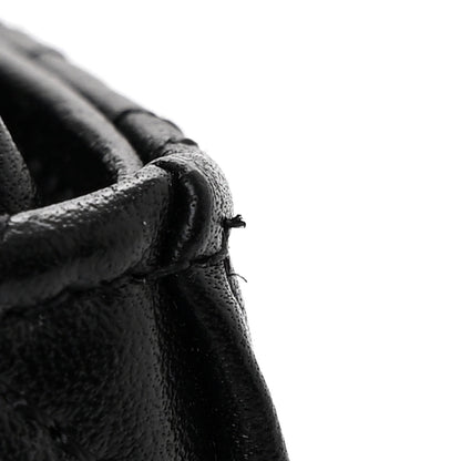Chanel Calfskin Quilted Mini Drawstring Bucket Bag Black 11 of 12