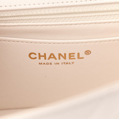 Chanel Aged Calfskin Chevron Quilted 2.55 Reissue Mini Flap White 6 of 13