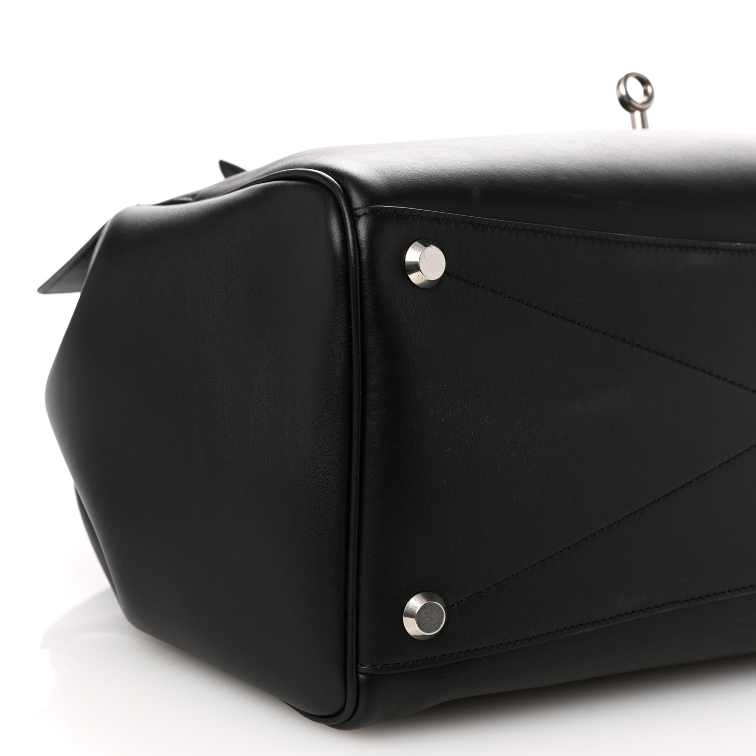 Balenciaga Smooth Calfskin Medium Bel Air Carry All Bag Black 8 of 9