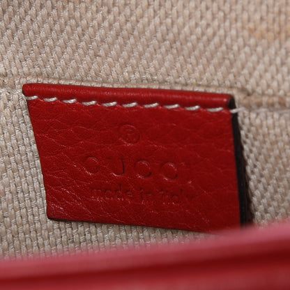 Gucci Pebbled Calfskin Small Soho Disco Bag Tabasco Red 6 of 7