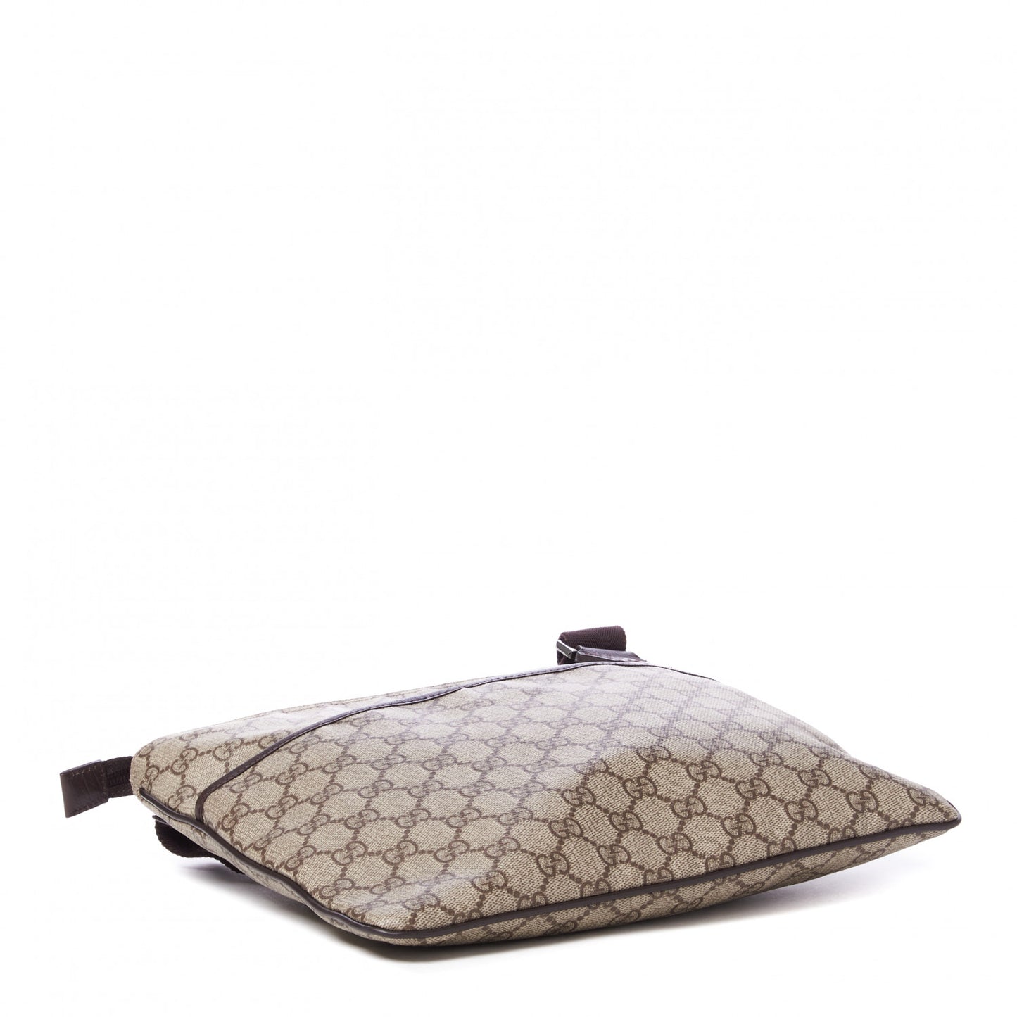 GG Plus Monogram Medium Flat Messenger Bag Dark Brown