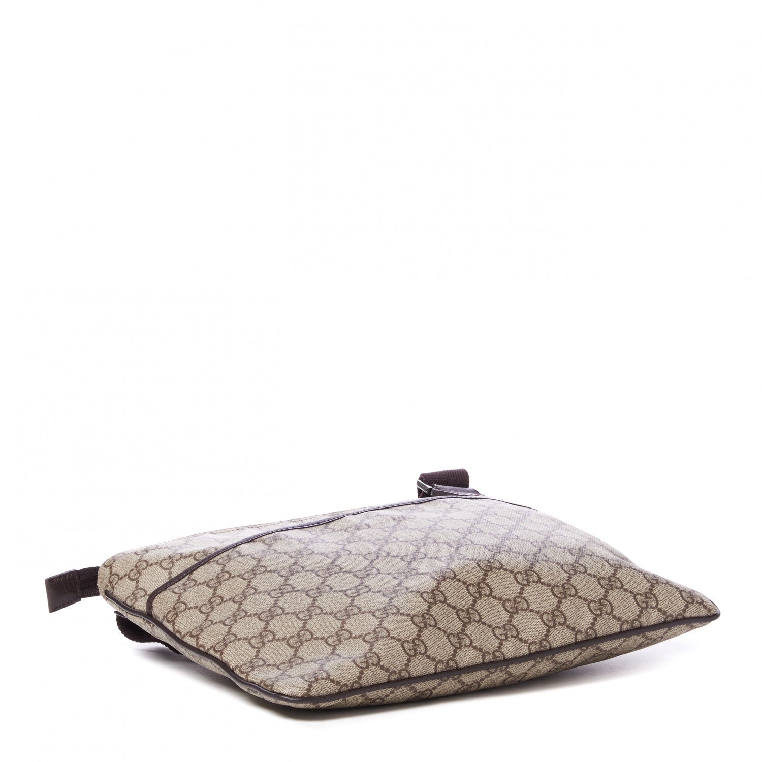 Gucci GG Plus Monogram Medium Flat Messenger Bag Dark Brown 3 of 8