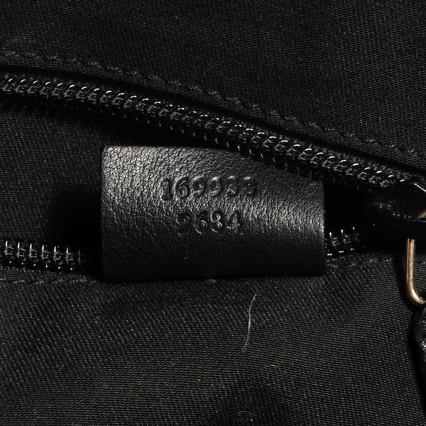 Guccissima Bamboo Messenger Bag Black