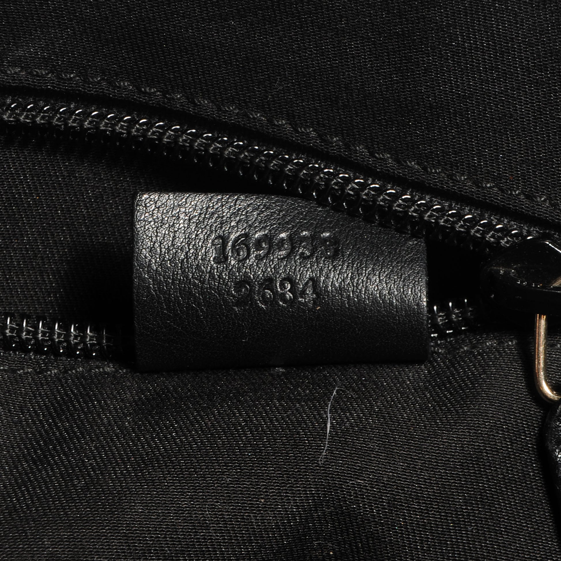 Gucci Guccissima Bamboo Messenger Bag Black 7 of 7