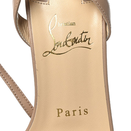 Christian Louboutin Nappa Loubi Queen 100 Pumps 38 Nude 7 of 9