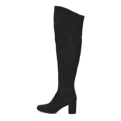 Saint Laurent Suede Babies Over The Knee Boots 36 Black 1 of 7