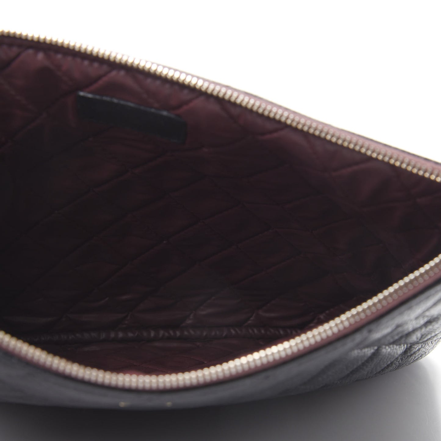Caviar Quilted Medium Cosmetic Case Black