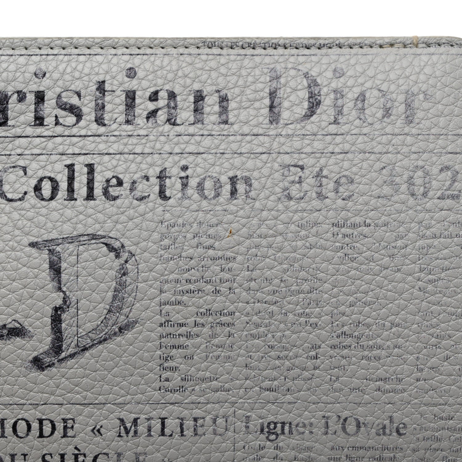 Christian Dior X DANIEL ARSHAM Grained Calfskin Newspaper Phone Holder White 9 of 10
