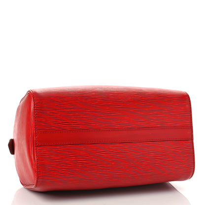 Louis Vuitton Epi Speedy 25 Castillan Red 4 of 11