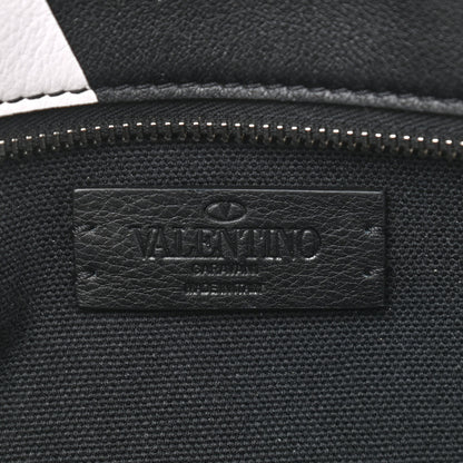 Valentino Garavani Calfskin Logo Belt Bag Black White 6 of 10
