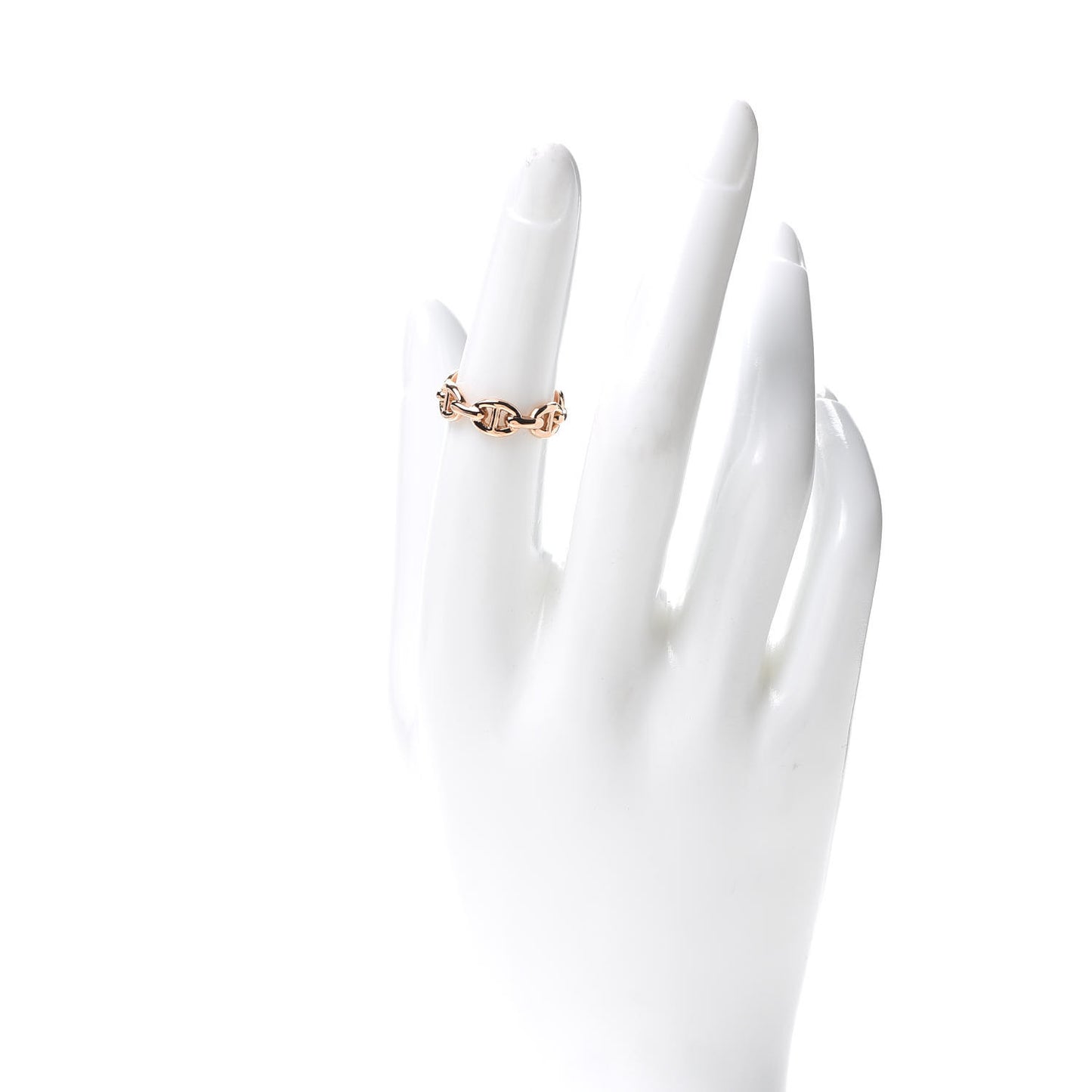 18K Rose Gold PM Chaine D'Ancre Enchainee Ring 51 5.75