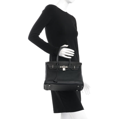 Hermes Taurillon Clemence Birkin 30 Black 2 of 20