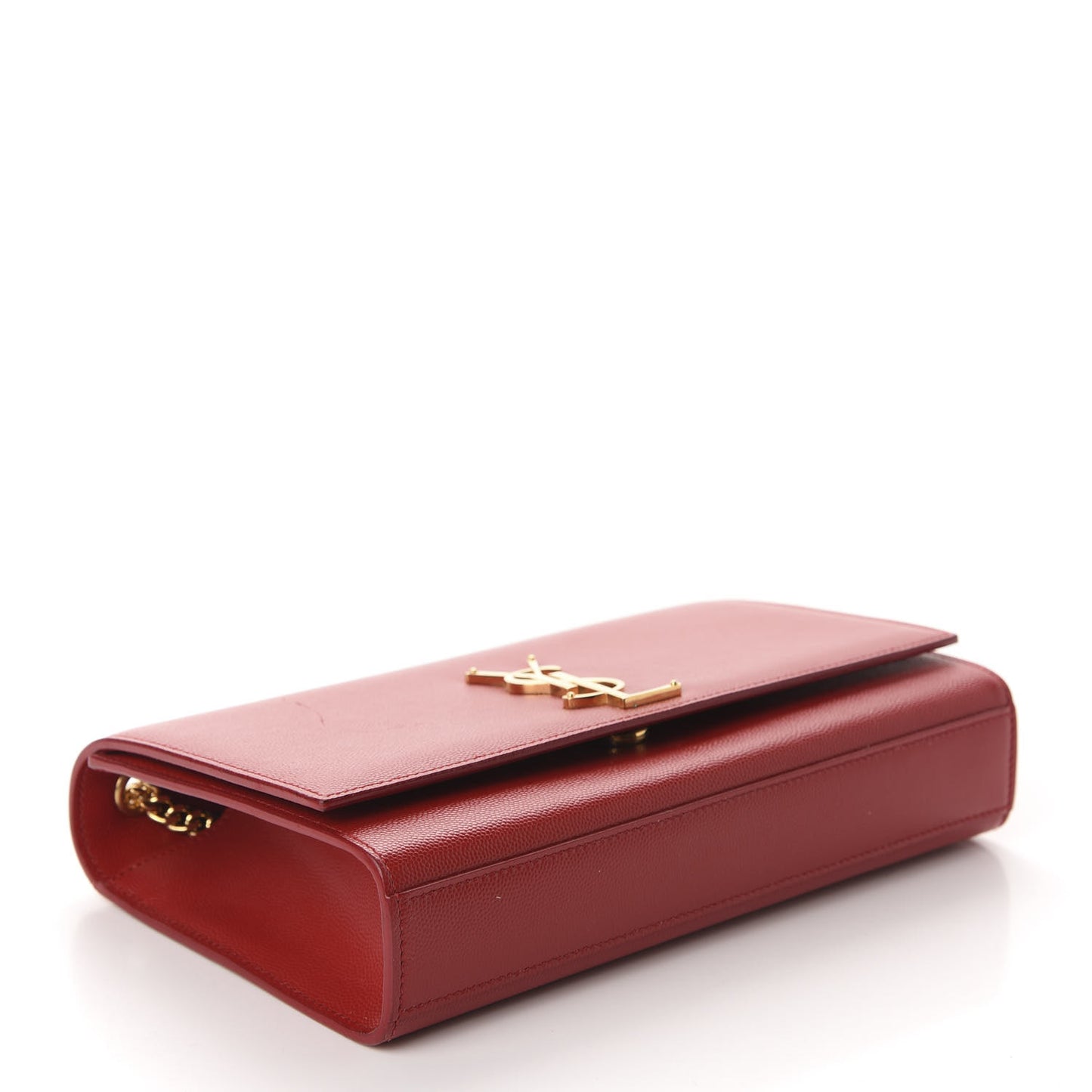 Grain De Poudre Medium Monogram Kate Satchel Red