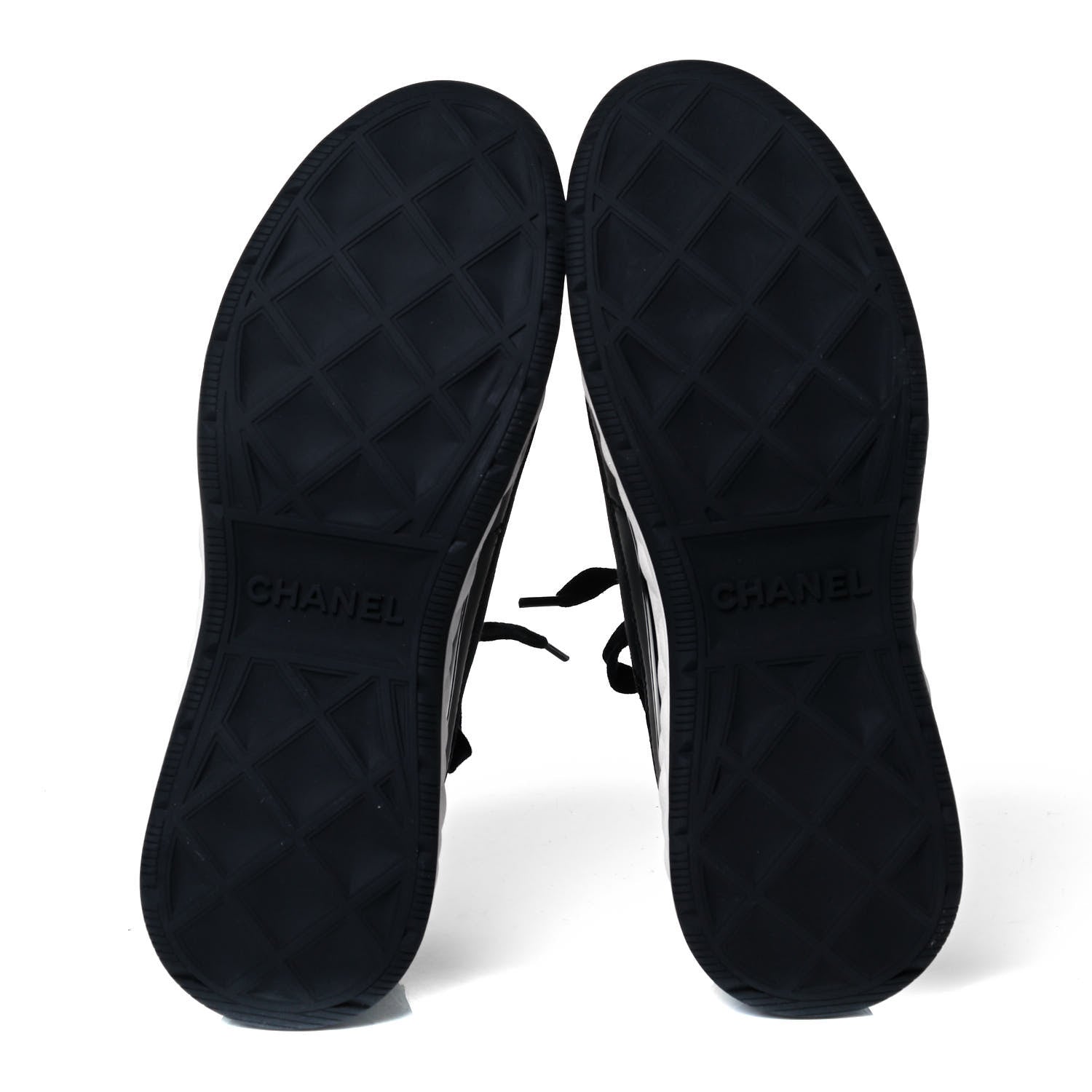 Chanel Velvet Calfskin Mixed Fibers CC Sneakers 41 Black 5 of 7
