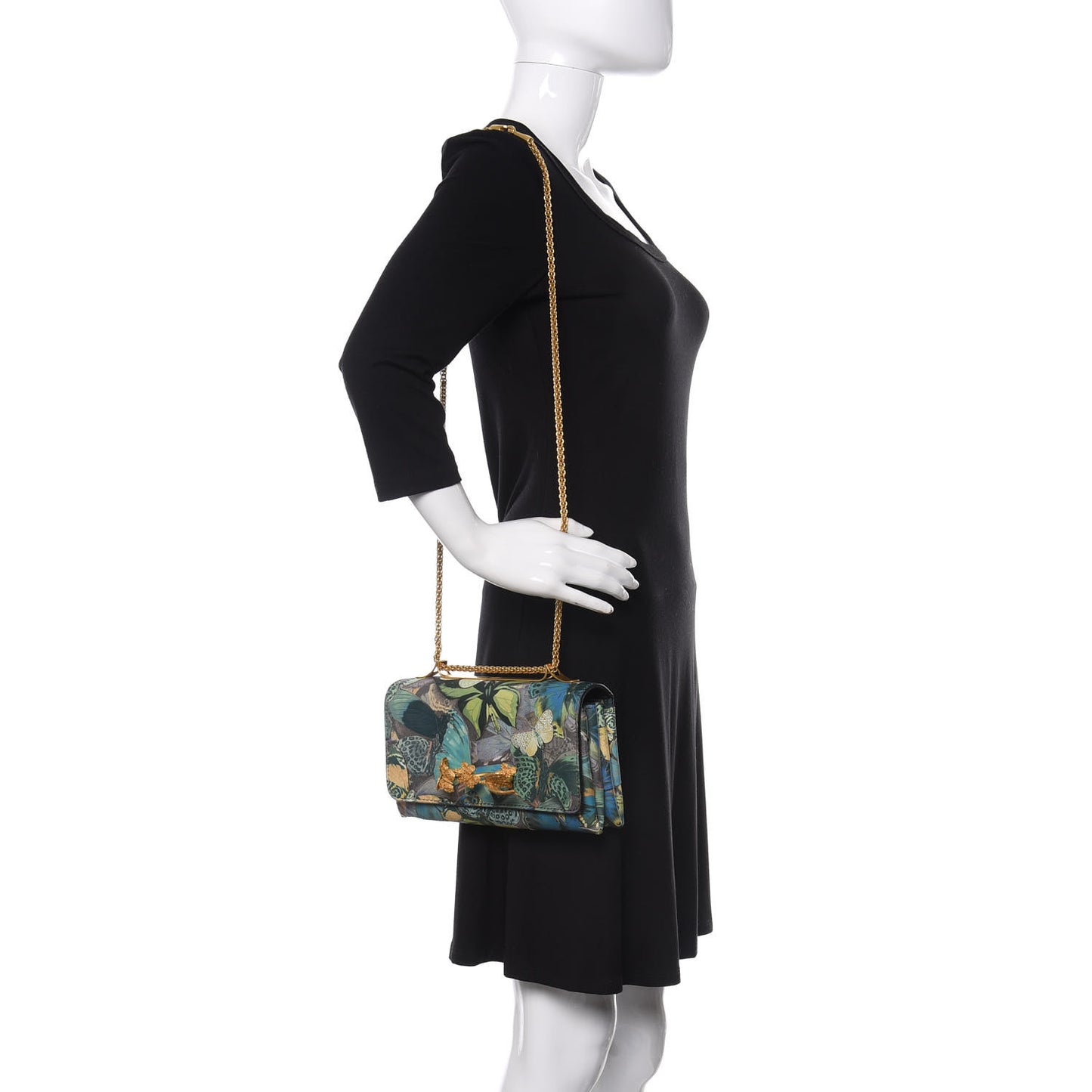 Canvas Vitello Camubutterfly Va Va Voom Shoulder Bag Multicolor