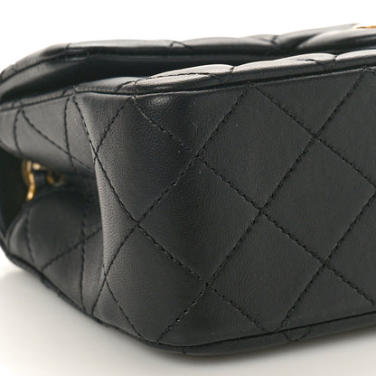 Chanel Lambskin Quilted Mini Rectangular Pearl Crush Flap Black 9 of 11