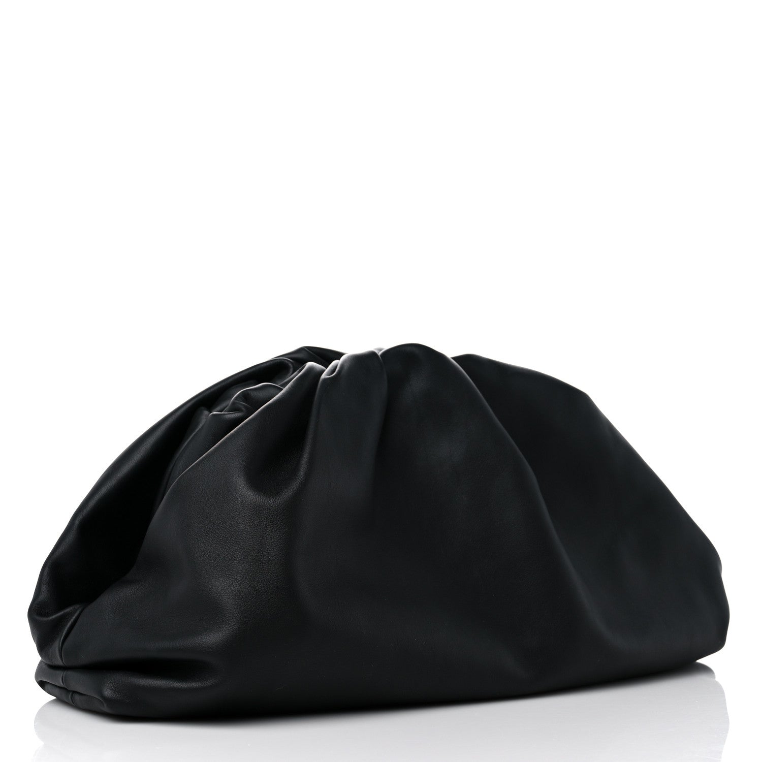 Bottega Veneta Smooth Butter Calf The Pouch Oversized Clutch Black 3 of 8